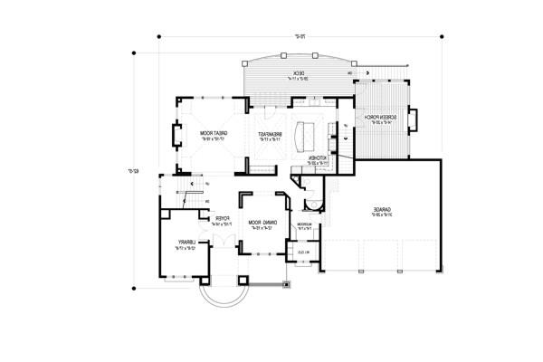Main Level Floor Plan image of Big Stone Ridge House Plan